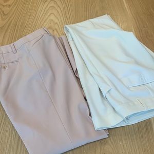 2 pairs dress slacks (pink and white) good condition size 4 Victoria’s Secret